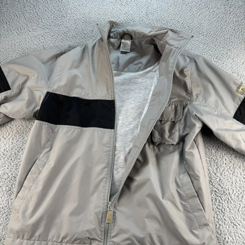 Vintage Nike Fly Fishing Gray Jacket Mens XL Pockets Patagonia Style Colorblock